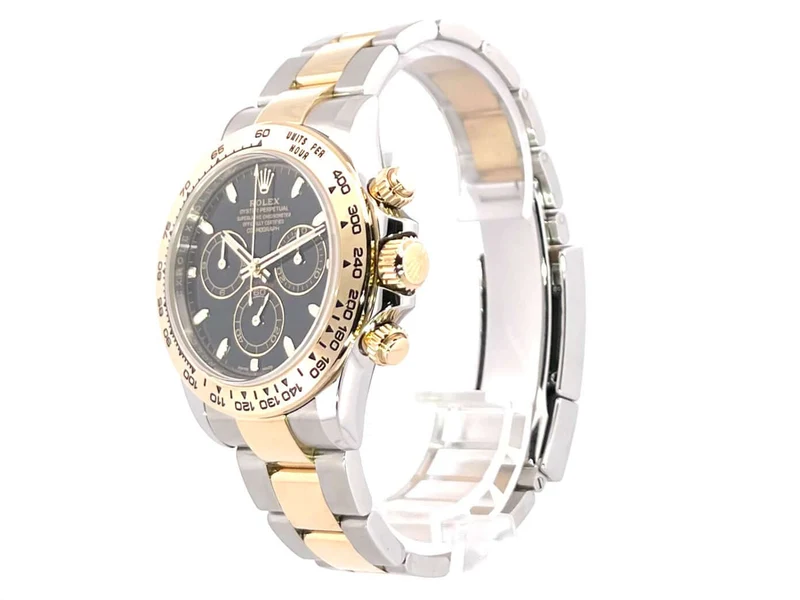 Rolex Daytona Edelstahl Gelbgold 116503 Schwarz
