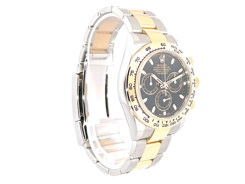 Rolex Daytona Edelstahl Gelbgold 116503 Schwarz