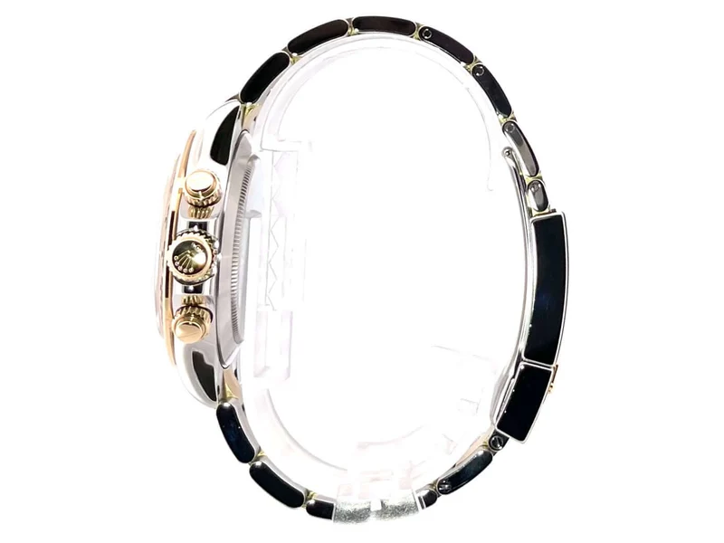 Rolex Daytona Edelstahl Gelbgold 116503 Schwarz