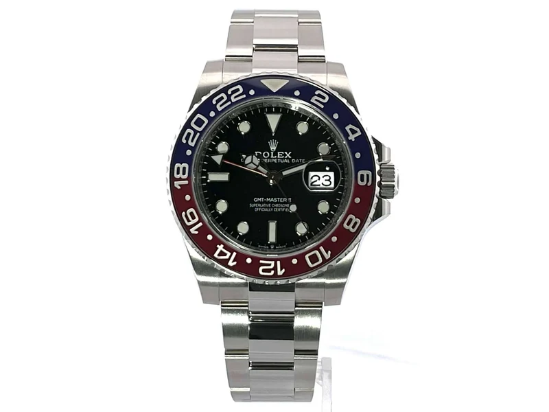 Rolex GMT-Master II Edelstahl 126710BLRO Oyster-Band ungetragen 8-2021