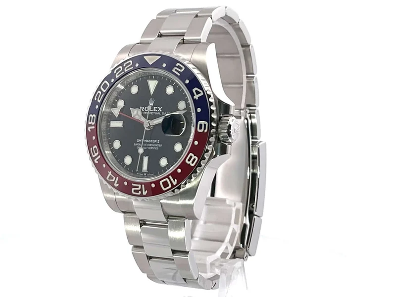 Rolex GMT-Master II Edelstahl 126710BLRO Oyster-Band ungetragen 8-2021