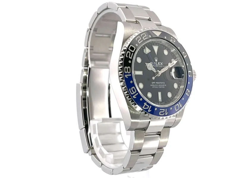 Rolex GMT Master II Edelstahl 126710BLNR Oyster-Band ungetragen 2021