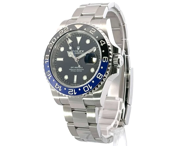 Rolex GMT Master II Edelstahl 126710BLNR Oyster-Band ungetragen 2021