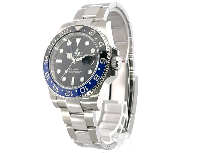 Rolex GMT Master II Edelstahl 126710BLNR Oyster-Band 11-2021 verklebt