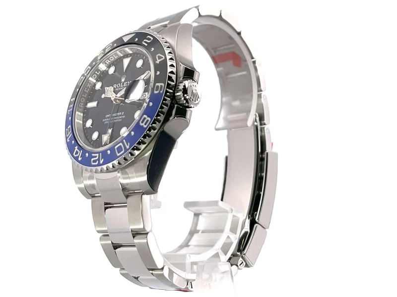 Rolex GMT Master II Edelstahl 126710BLNR Oyster-Band 12-2021 verklebt
