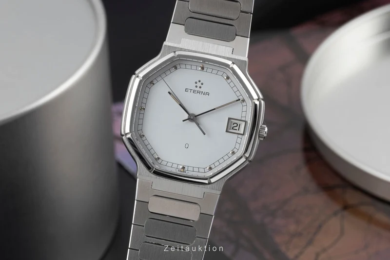 Eterna steel quartz men's watch 115.4227.41 [2601134]