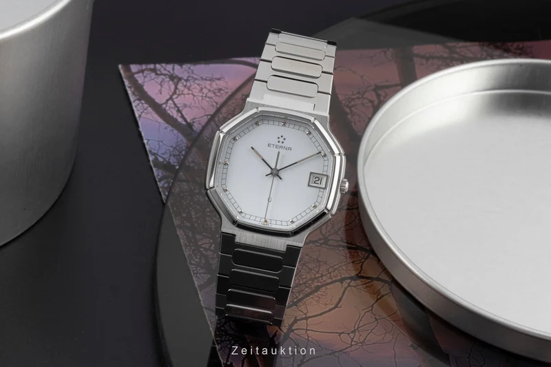 Eterna steel quartz men's watch 115.4227.41 [2601134]