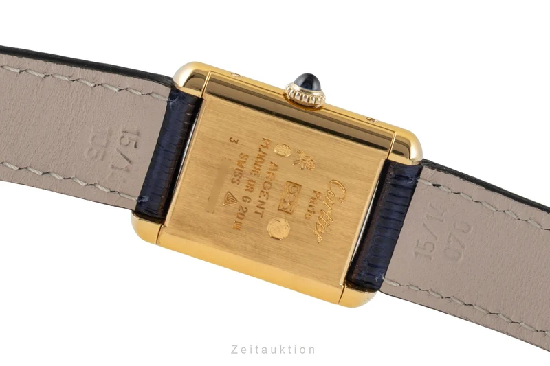 Cartier Tank silver-gilt manual winding women's watch 3 [2601027]