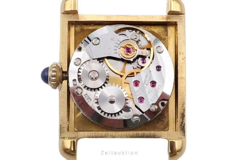 Cartier Tank silver-gilt manual winding women's watch 3 [2601027]