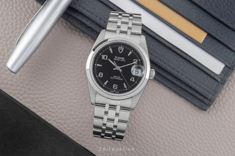 Tudor Prince Date steel automatic men's watch 74000N [2600423]