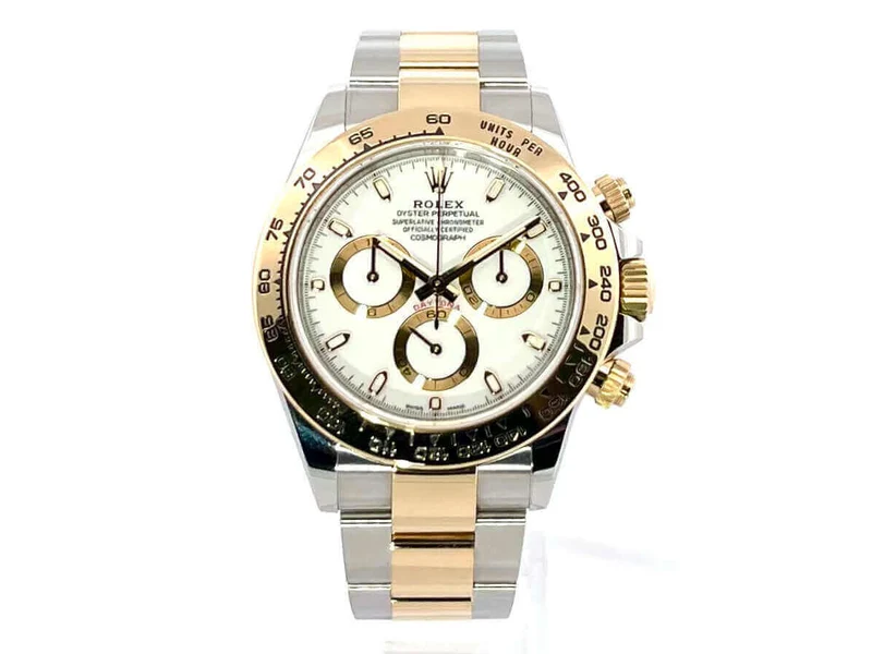 Rolex Daytona Edelstahl - Gelbgold 116503 Weiss