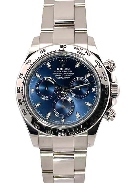 Rolex Cosmograph Daytona 116509 Weißgold Blau