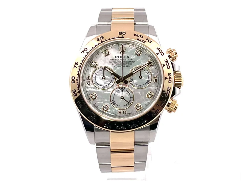 Rolex Daytona Edelstahl - Gelbgold 116503 Perlmutt Diamant