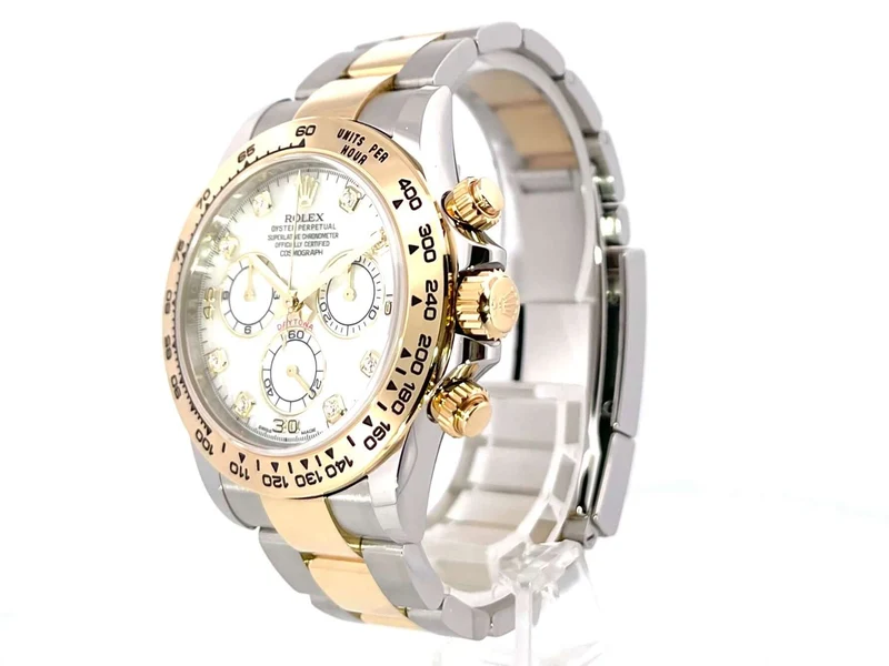Rolex Daytona Edelstahl - Gelbgold 116503 Perlmutt Diamant