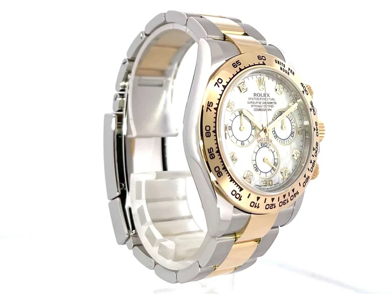 Rolex Daytona Edelstahl - Gelbgold 116503 Perlmutt Diamant