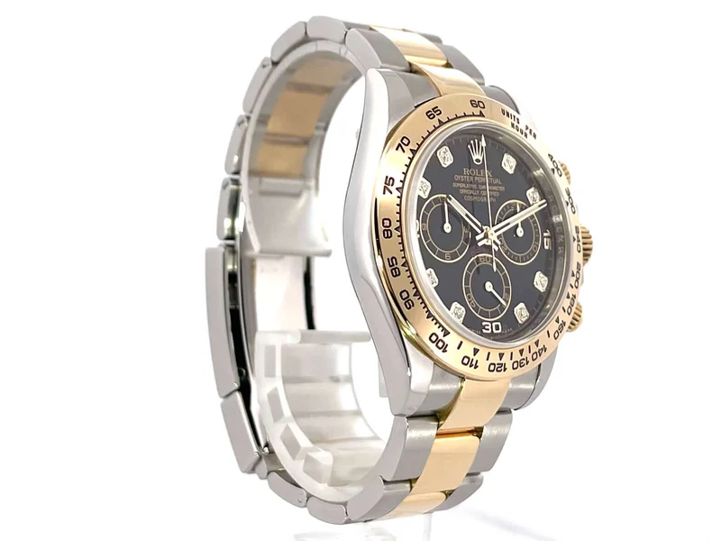 Rolex Daytona Edelstahl - Gelbgold 116503 Schwarz Diamant
