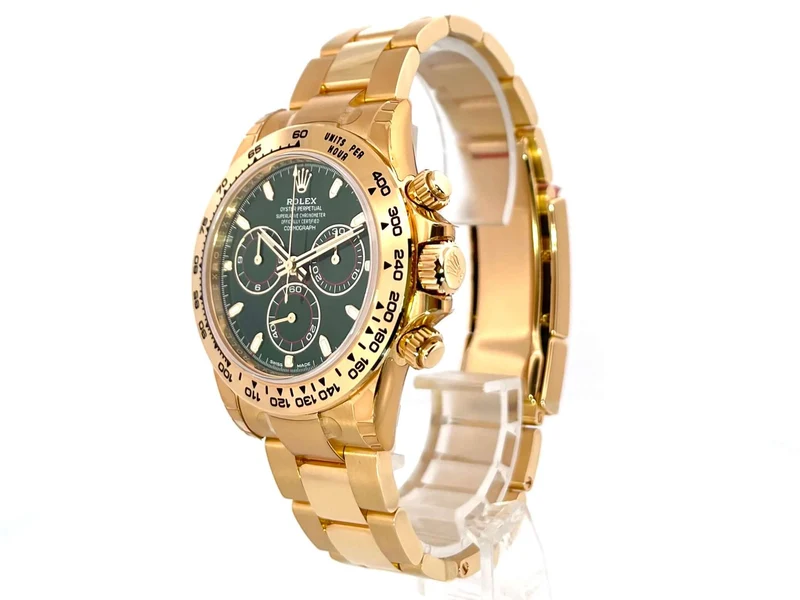 Rolex Cosmograph Daytona Gelbgold 116508 Grün