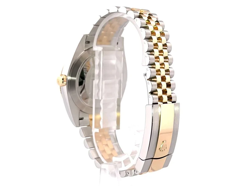 Rolex Datejust 41 Edelstahl Gelbgold 126303 golden Riffelmuster Jubile-Band