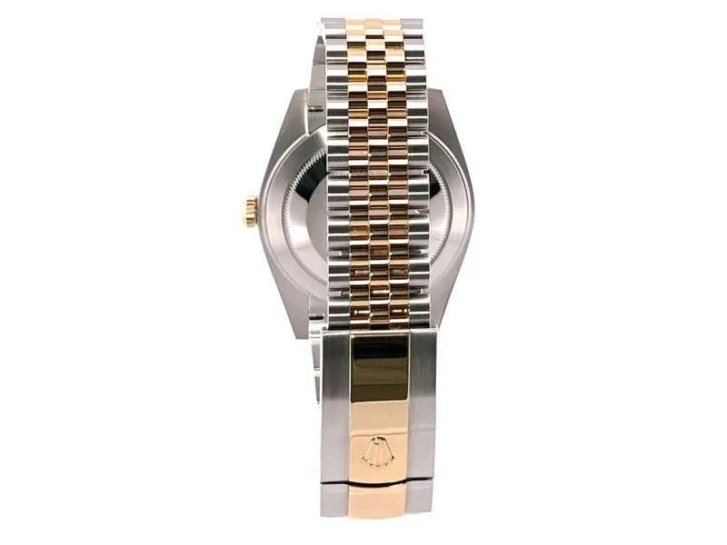 Rolex Datejust 41 Edelstahl Gelbgold 126303 golden Riffelmuster Jubile-Band