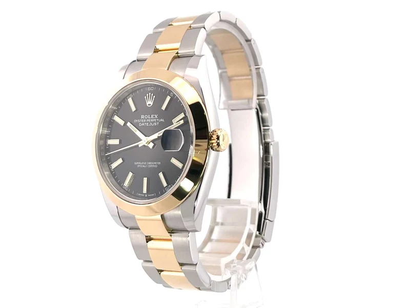Rolex Datejust 41 Edelstahl Gelbgold 126303 Schwarz