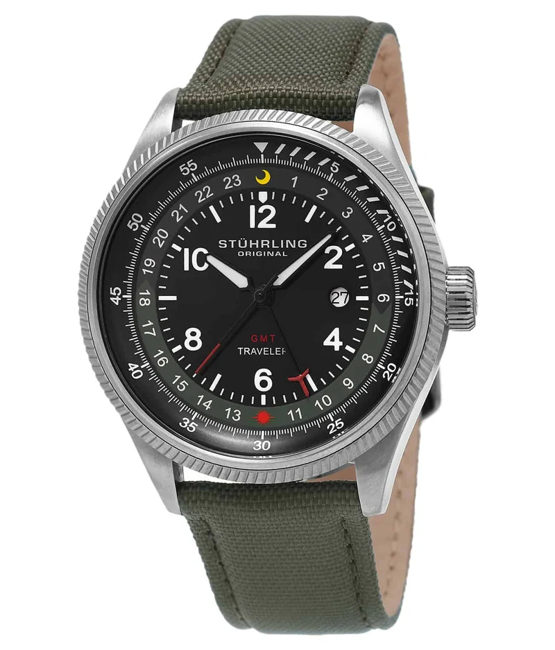 Stührling Turbine 789 GMT Quartz 45mm Aviator