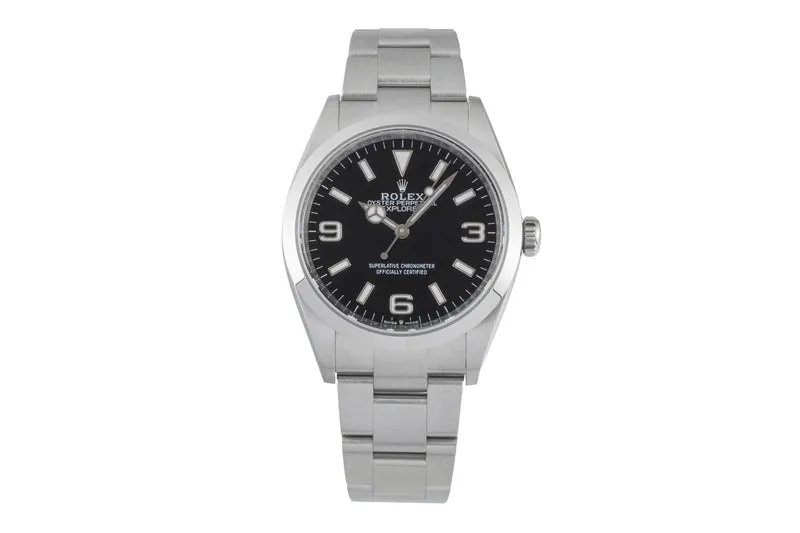 Rolex Explorer steel automatic men's watch 124270 [2601290]