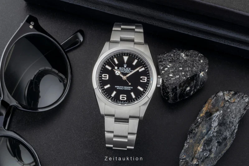Rolex Explorer steel automatic men's watch 124270 [2601290]