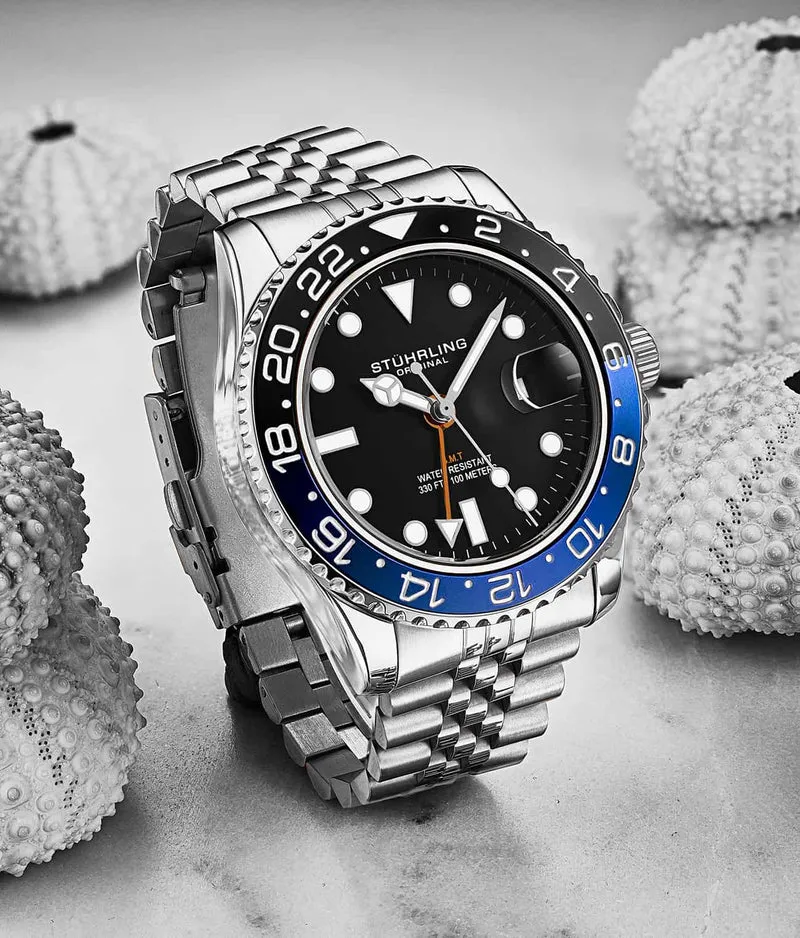 Stührling Meridian 3968 GMT Quartz 42mm Diver