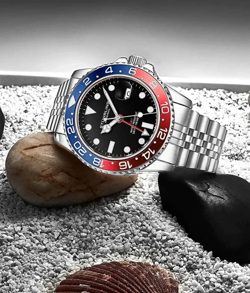 Stührling Meridian 3968 GMT Quartz 42mm Diver