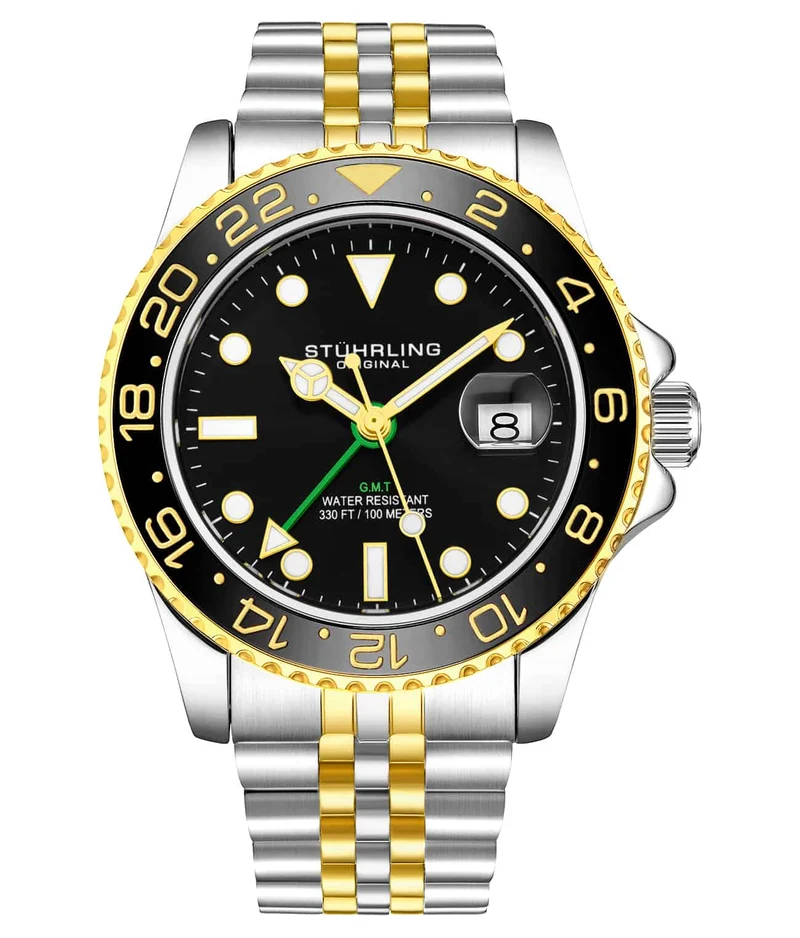 Stührling Meridian 3968 GMT Quartz 42mm Diver