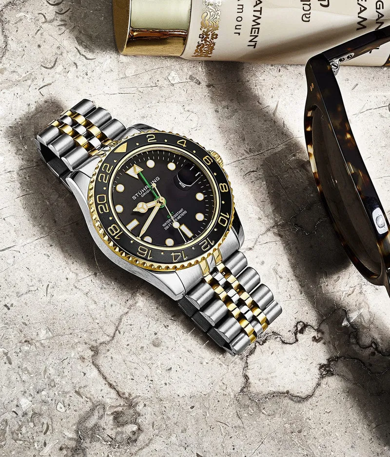 Stührling Meridian 3968 GMT Quartz 42mm Diver