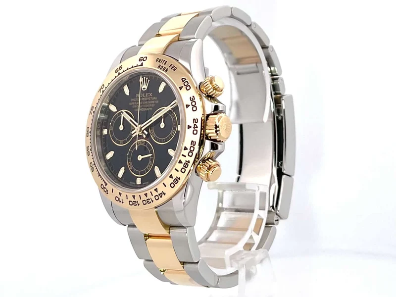Rolex Daytona Edelstahl Gelbgold 116503 Schwarz