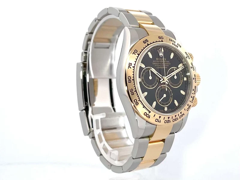 Rolex Daytona Edelstahl Gelbgold 116503 Schwarz