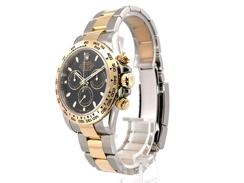 Rolex Daytona Edelstahl Gelbgold 116503 Schwarz