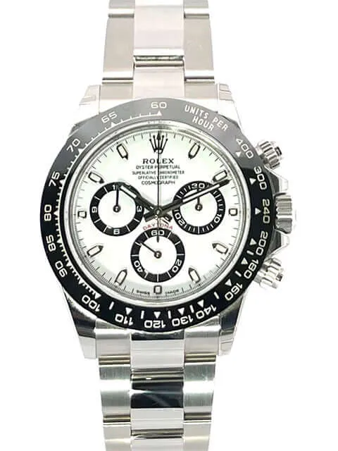 Rolex Daytona Edelstahl 116500LN Weiß verklebt