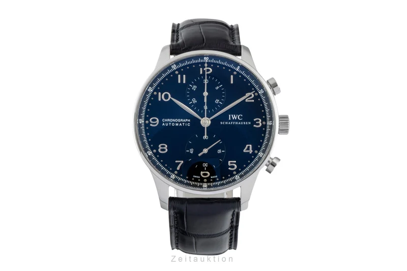 IWC Portugieser chronograph steel automatic men's watch IW371447 LP: 9100EUR [2601272]