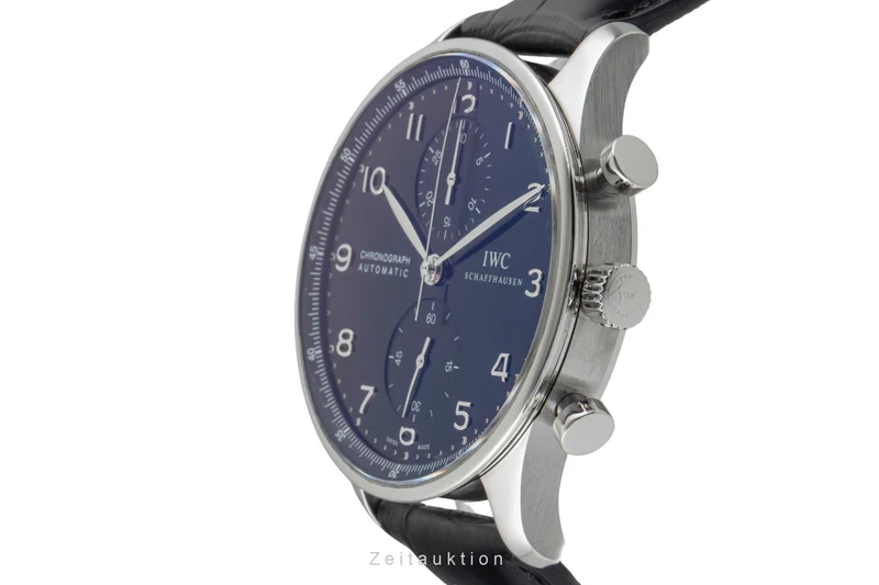 IWC Portugieser chronograph steel automatic men's watch IW371447 LP: 9100EUR [2601272]