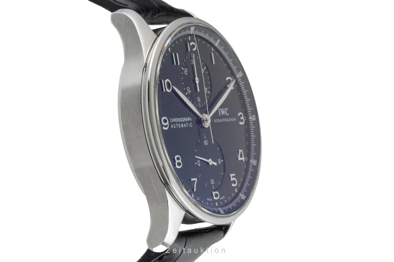 IWC Portugieser chronograph steel automatic men's watch IW371447 LP: 9100EUR [2601272]