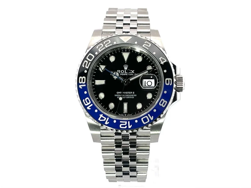 Rolex GMT Master II Edelstahl 126710BLNR verklebt aus 2019 LC100