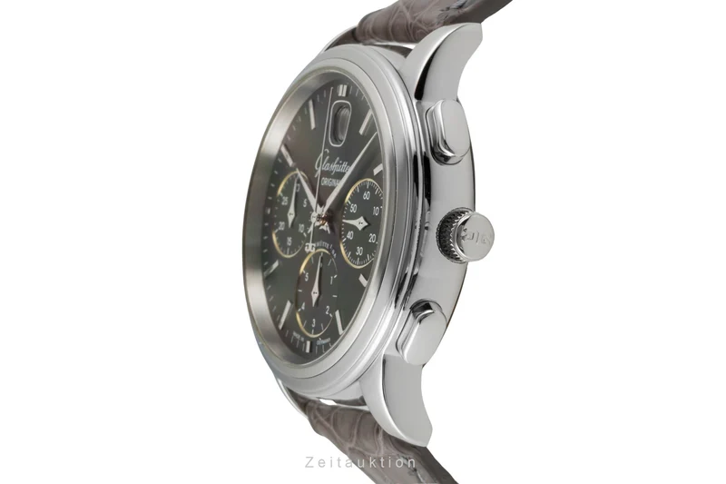 Glashütte Senator chronograph steel automatic men's watch 39-31-14-23-04 [2601110]