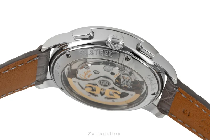 Glashütte Senator chronograph steel automatic men's watch 39-31-14-23-04 [2601110]