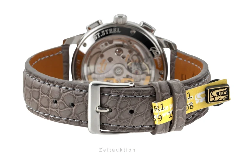 Glashütte Senator chronograph steel automatic men's watch 39-31-14-23-04 [2601110]