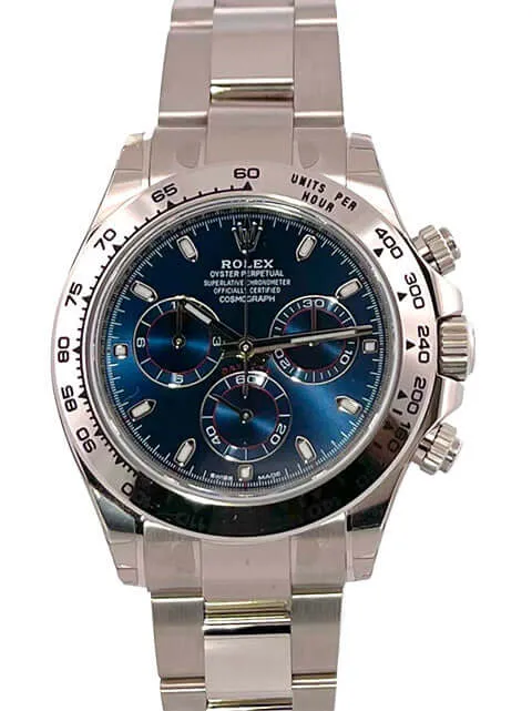 Rolex Cosmograph Daytona 116509 Weißgold Blau