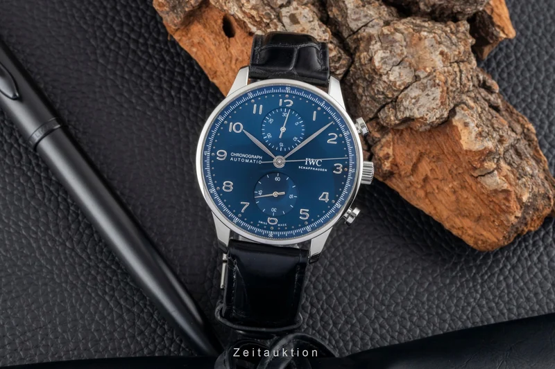 IWC Portugieser chronograph steel automatic men's watch IW371606 LP: 9100EUR [2601077]