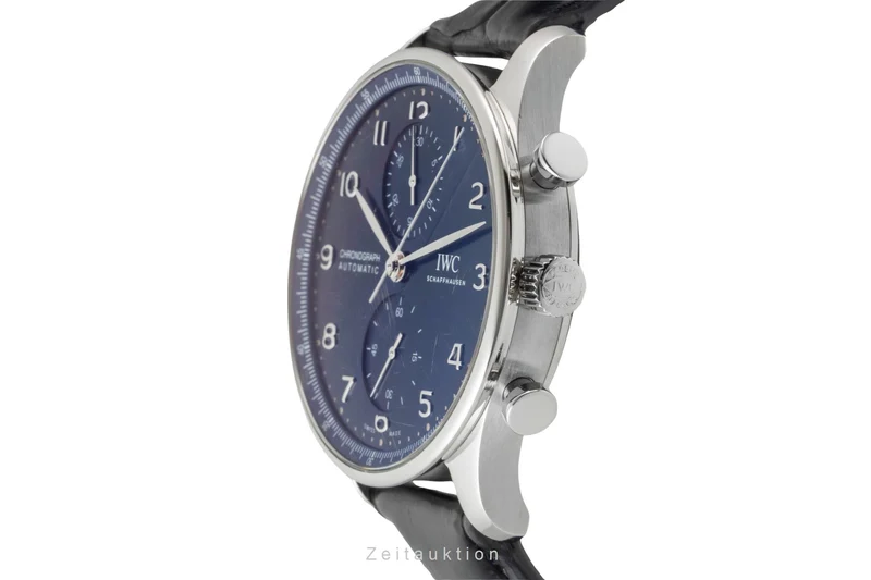 IWC Portugieser chronograph steel automatic men's watch IW371606 LP: 9100EUR [2601077]