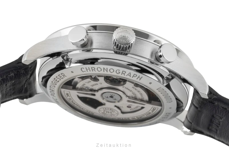 IWC Portugieser chronograph steel automatic men's watch IW371606 LP: 9100EUR [2601077]