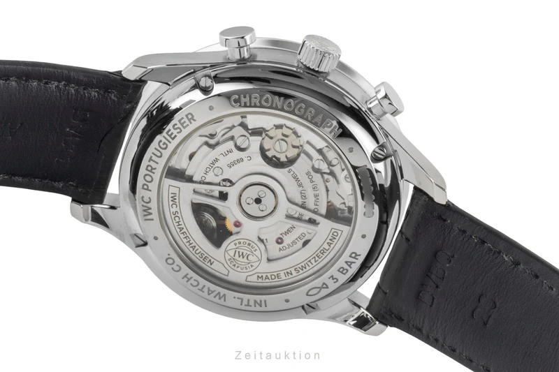 IWC Portugieser chronograph steel automatic men's watch IW371606 LP: 9100EUR [2601077]