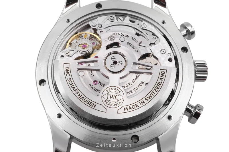 IWC Portugieser chronograph steel automatic men's watch IW371606 LP: 9100EUR [2601077]