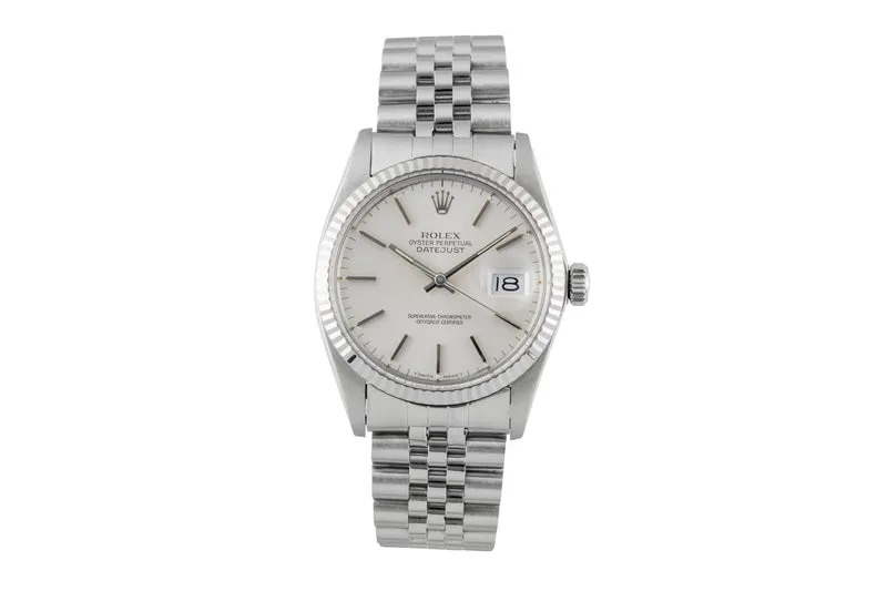 Rolex Datejust steel / white gold automatic men's watch 16014 [2601108]