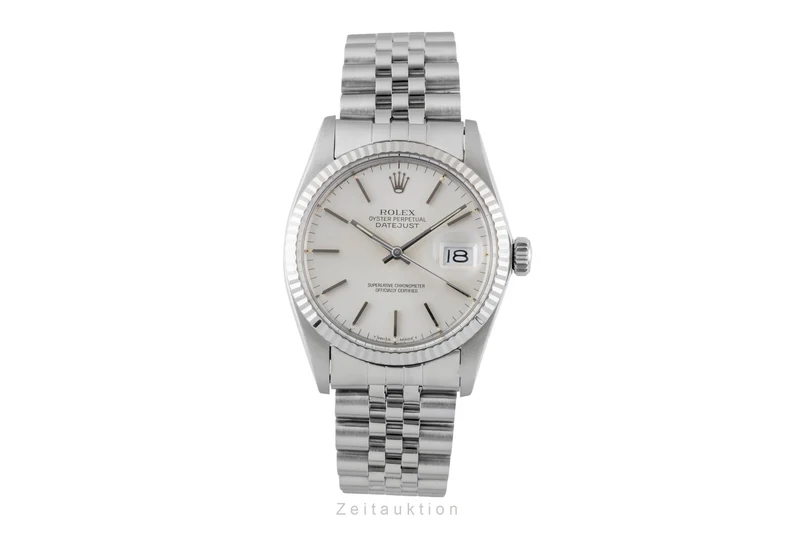 Rolex Datejust steel / white gold automatic men's watch 16014 [2601108]